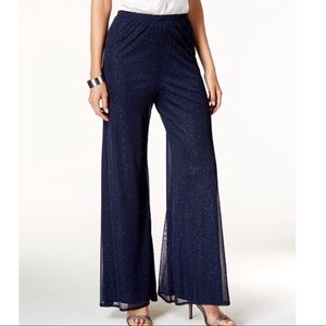 🆕❗️ MSK Sparkle Palazzo Pants NWT Navy